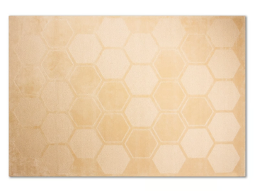 HONEYCOMB - Rectangular wool and silk rug with geometric shapes by ROYAL STRANGER - view 2